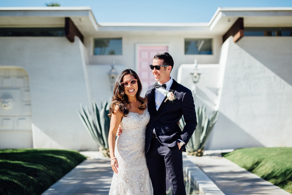 Avalon Hotel wedding That Pink Door Palm Springs